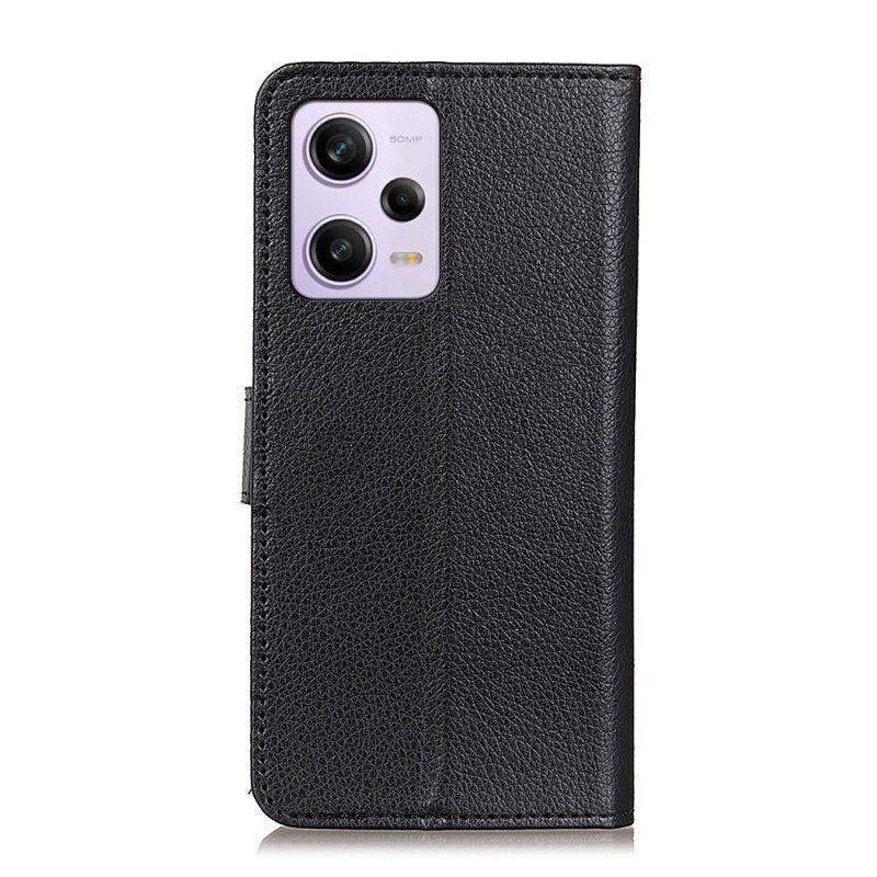 Etui Folio do Xiaomi Redmi Note 12 Pro Plus Tradycyjna Sztuczna Skóra