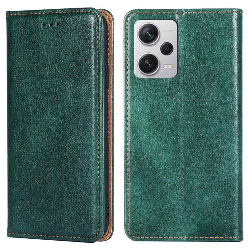 Etui Na Telefon do Xiaomi Redmi Note 12 Pro Plus Etui Folio Przeszycia Ze Sztucznej Skóry