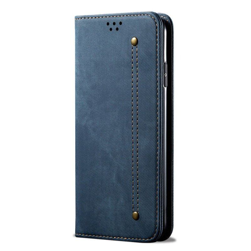 Etui Na Telefon do Xiaomi Redmi Note 12 Pro Plus Etui Folio Tkanina Dżinsowa