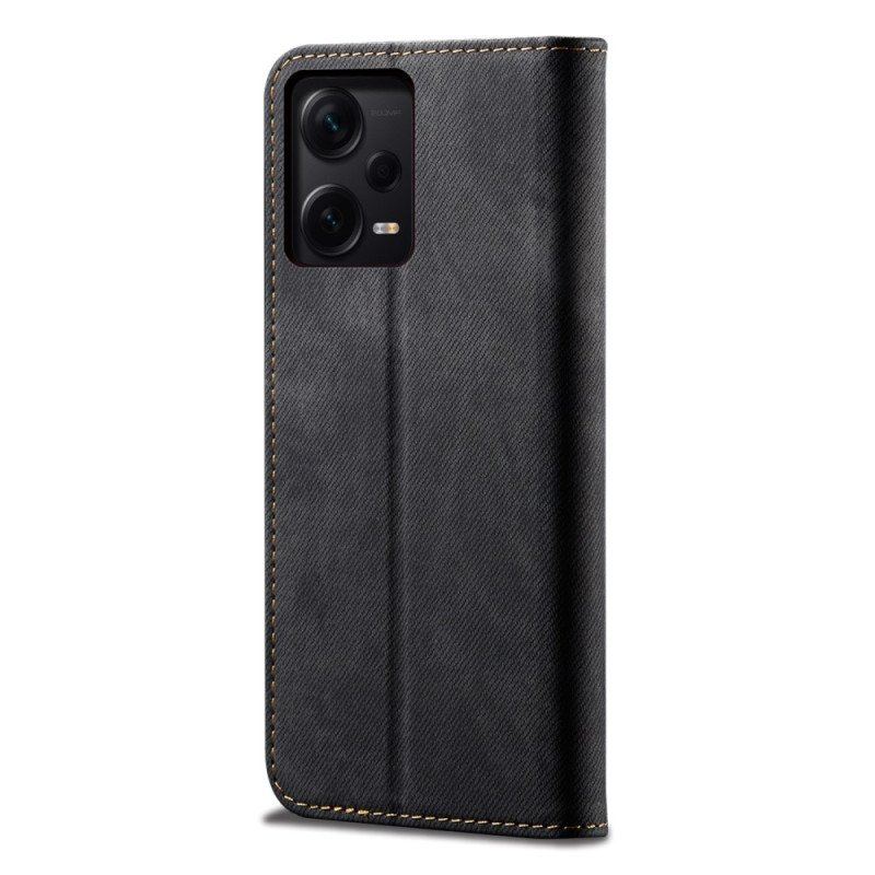 Etui Na Telefon do Xiaomi Redmi Note 12 Pro Plus Etui Folio Tkanina Dżinsowa