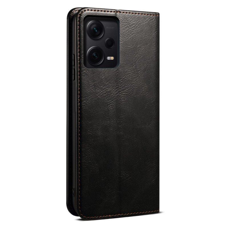 Etui Na Telefon do Xiaomi Redmi Note 12 Pro Plus Etui Folio Woskowana Sztuczna Skóra