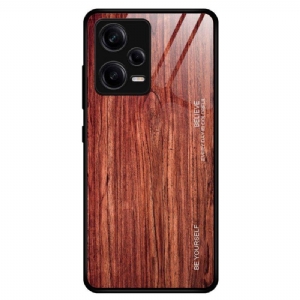 Etui do Poco X5 Pro 5G Szkło Hartowane W Stylu Drewna