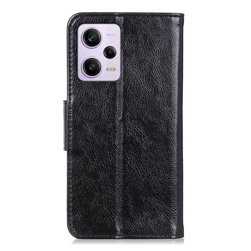 Etui Folio do Poco X5 Pro 5G Dwoina Skóry Nappa