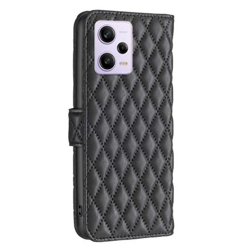 Etui Folio do Poco X5 Pro 5G Pikowany Binfen Kolor