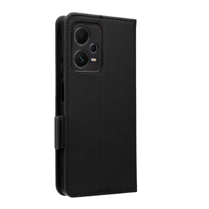 Etui Folio do Poco X5 Pro 5G z Łańcuch Cienki Pasek