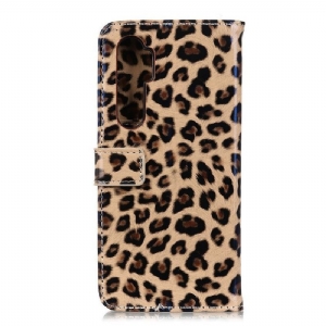 Etui Folio do Xiaomi Mi Note 10 Lite Obrzeża Leopard