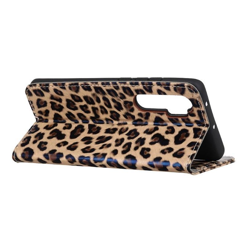 Etui Folio do Xiaomi Mi Note 10 Lite Obrzeża Leopard