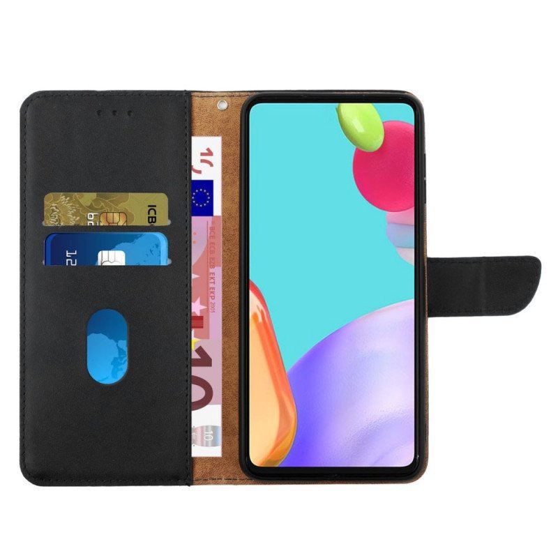 Etui Folio do OnePlus Nord 2T 5G Prawdziwa Skóra Nappa