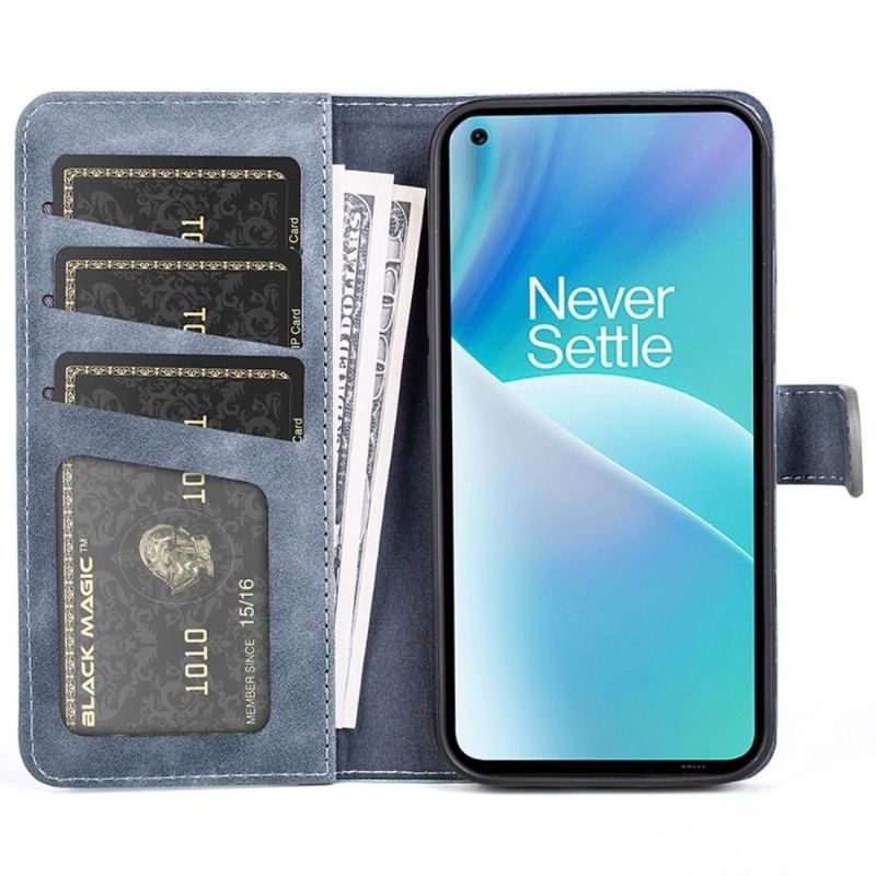 Etui Folio do OnePlus Nord 2T 5G Skórzany Futerał Bicolor Folio Stojak