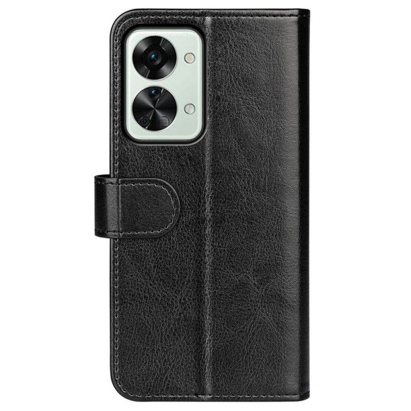 Etui Folio do OnePlus Nord 2T 5G Skórzany Styl Vintage