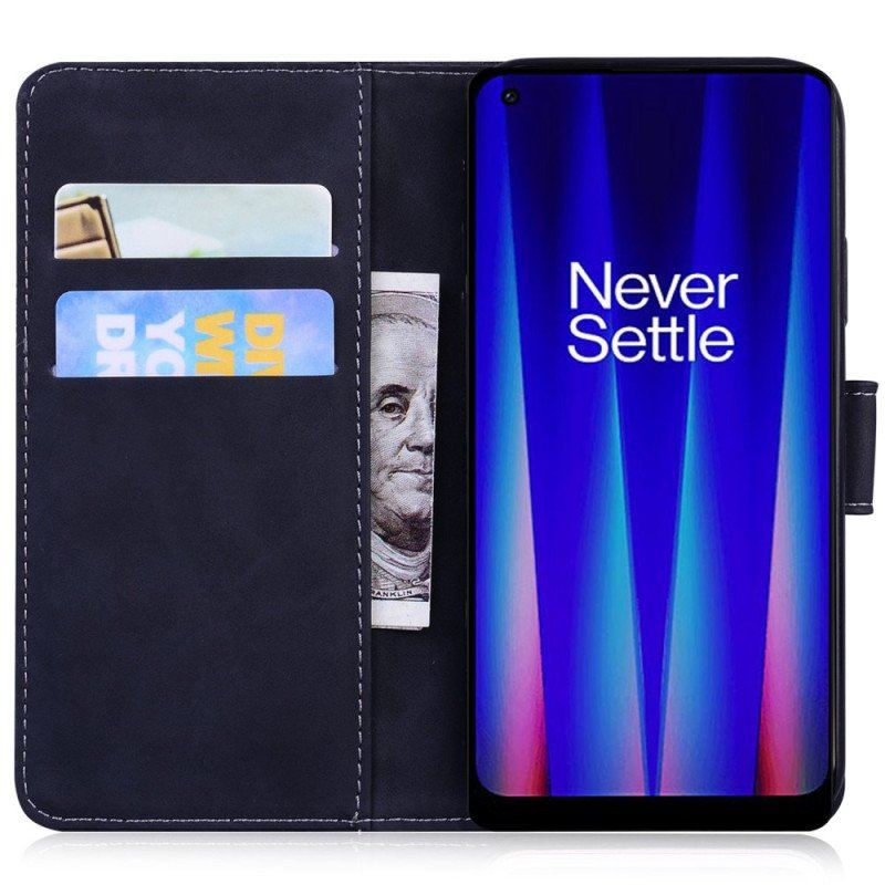 Etui Folio do OnePlus Nord 2T 5G Wzór Tygrysa