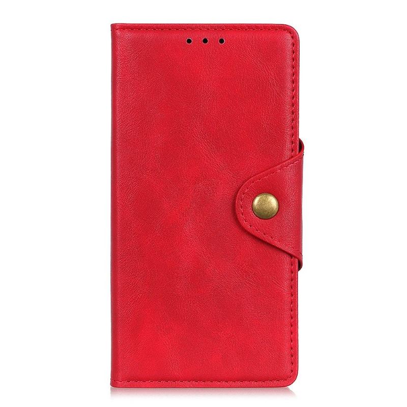 Etui Folio do Realme C21 Full Protect Matowa Sztuczna Skóra