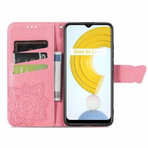 Etui Na Telefon Pokrowce do Realme C21 Biznes Motyl Ulga