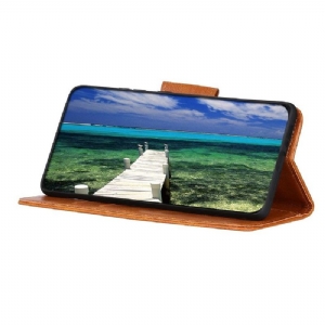 Skórzany Futerał do Realme C21 Etui Folio Faux Leather Folio Stand Funkcja