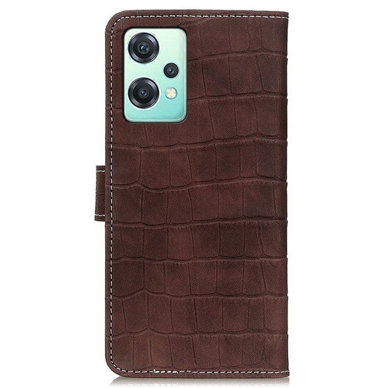 Etui Folio do OnePlus Nord CE 2 Lite 5G Krokodyl