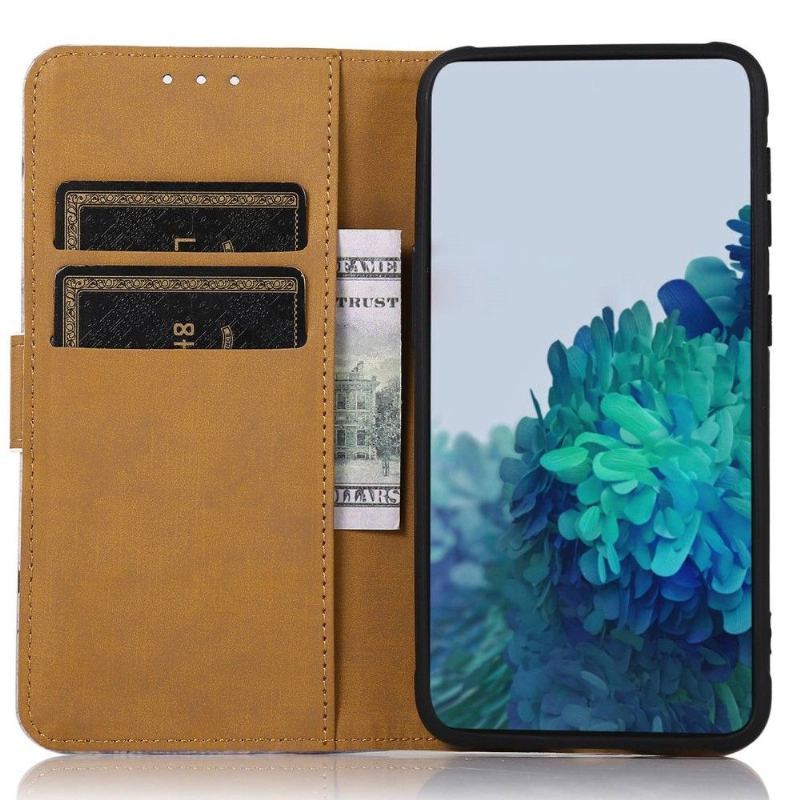 Etui Folio do OnePlus Nord CE 2 Lite 5G Obrzeża Niebieskie Drzewo