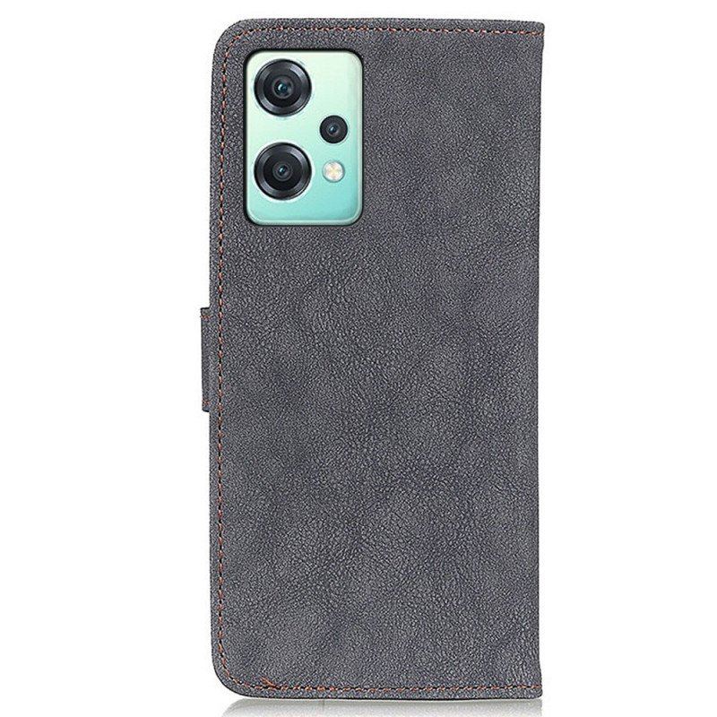 Etui Folio do OnePlus Nord CE 2 Lite 5G Skórzana Dwoina Vintage Khazneh