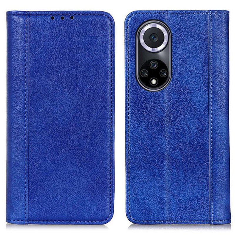 Etui Na Telefon do Honor 50 Etui Folio Elegancka Dwoina Skóry Liczi