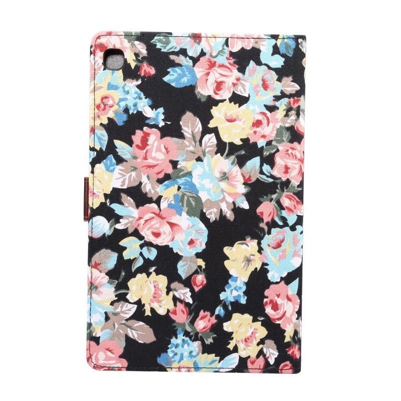 Etui Folio do Samsung Galaxy Tab S6 Lite Kwiatowa Tkanina