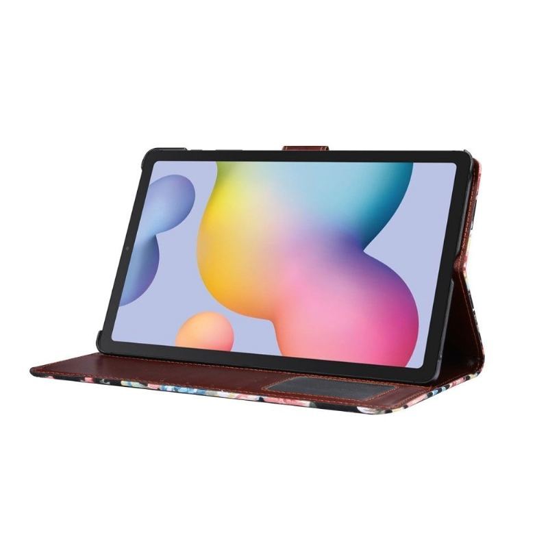 Etui Folio do Samsung Galaxy Tab S6 Lite Kwiatowa Tkanina