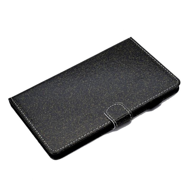 Etui Folio do Samsung Galaxy Tab S6 Lite Obrzeża Cekiny - Czarny