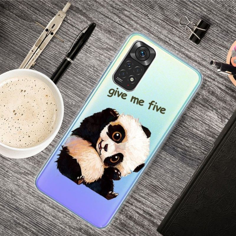 Etui do Xiaomi Redmi Note 11 / Note 11S Anti-fall Panda „daj Mi Pięć”