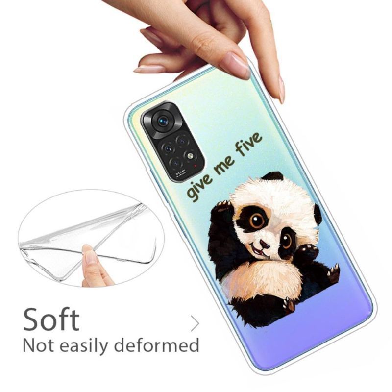 Etui do Xiaomi Redmi Note 11 / Note 11S Anti-fall Panda „daj Mi Pięć”