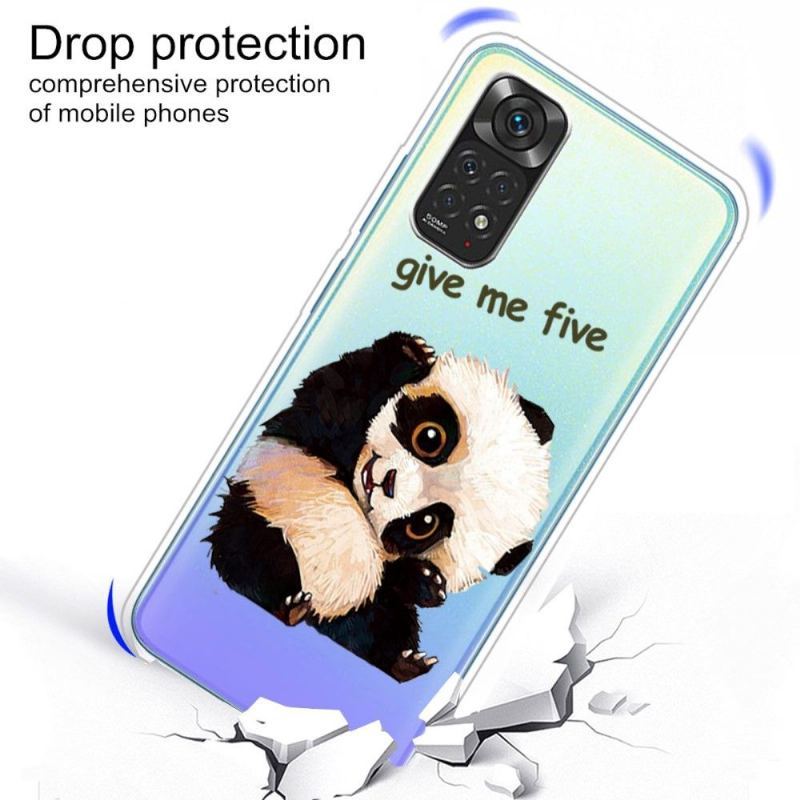 Etui do Xiaomi Redmi Note 11 / Note 11S Anti-fall Panda „daj Mi Pięć”