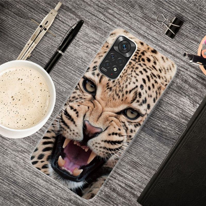 Etui do Xiaomi Redmi Note 11 / Note 11S Biznes Roaring Leopard