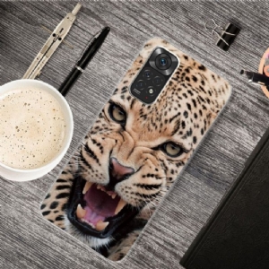 Etui do Xiaomi Redmi Note 11 / Note 11S Biznes Roaring Leopard