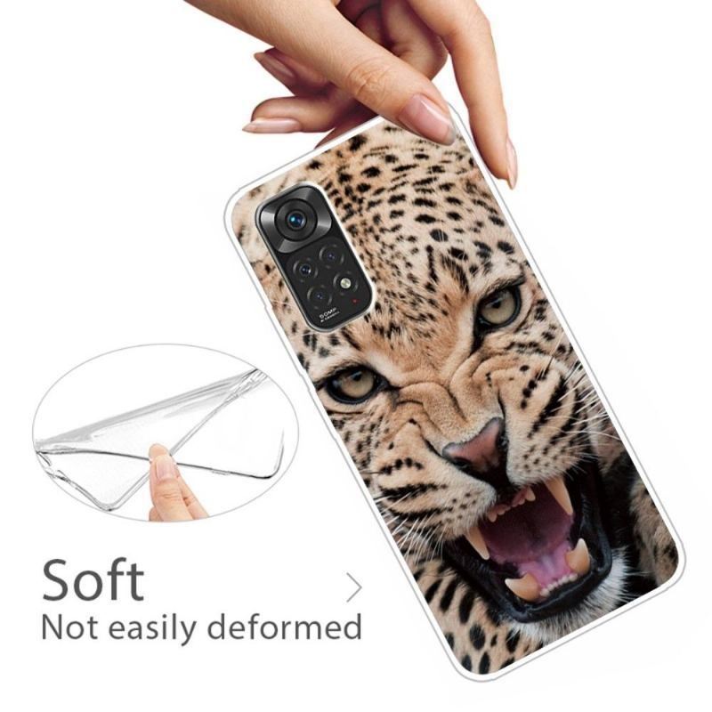 Etui do Xiaomi Redmi Note 11 / Note 11S Biznes Roaring Leopard