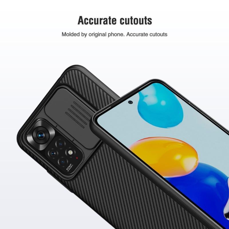 Etui do Xiaomi Redmi Note 11 / Note 11S Camshield Z Tylną Osłoną Obiektywu