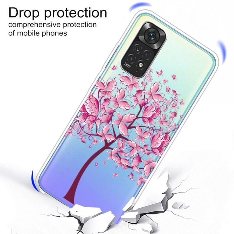 Etui do Xiaomi Redmi Note 11 / Note 11S Motyl Drzewo