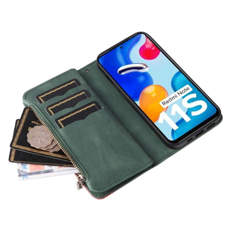 Etui Folio do Xiaomi Redmi Note 11 / Note 11S Bicolor Artystyczna Seria 002