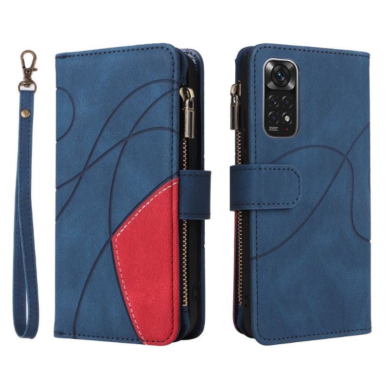 Etui Folio do Xiaomi Redmi Note 11 / Note 11S Bicolor Artystyczna Seria 002