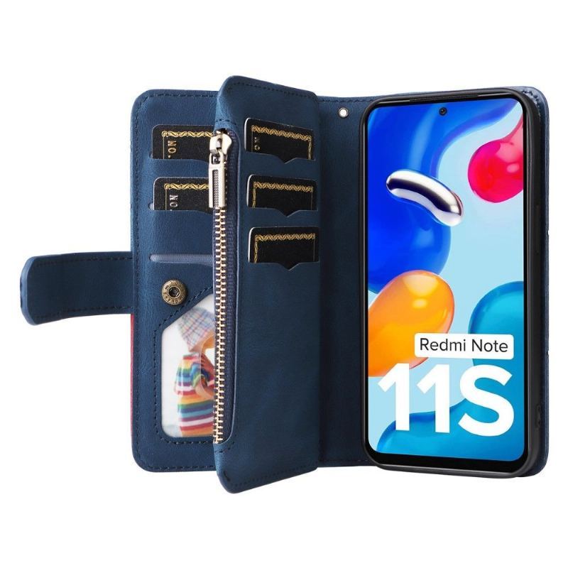 Etui Folio do Xiaomi Redmi Note 11 / Note 11S Bicolor Artystyczna Seria 002