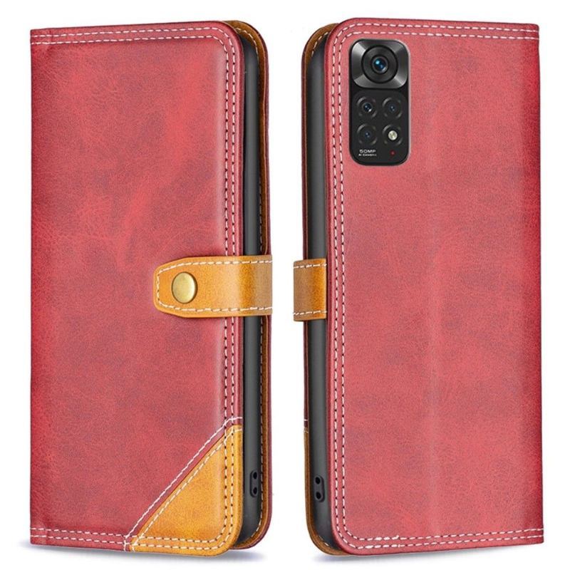 Etui Folio do Xiaomi Redmi Note 11 / Note 11S Classic Binfen Series-8 Odsłonięte Szwy