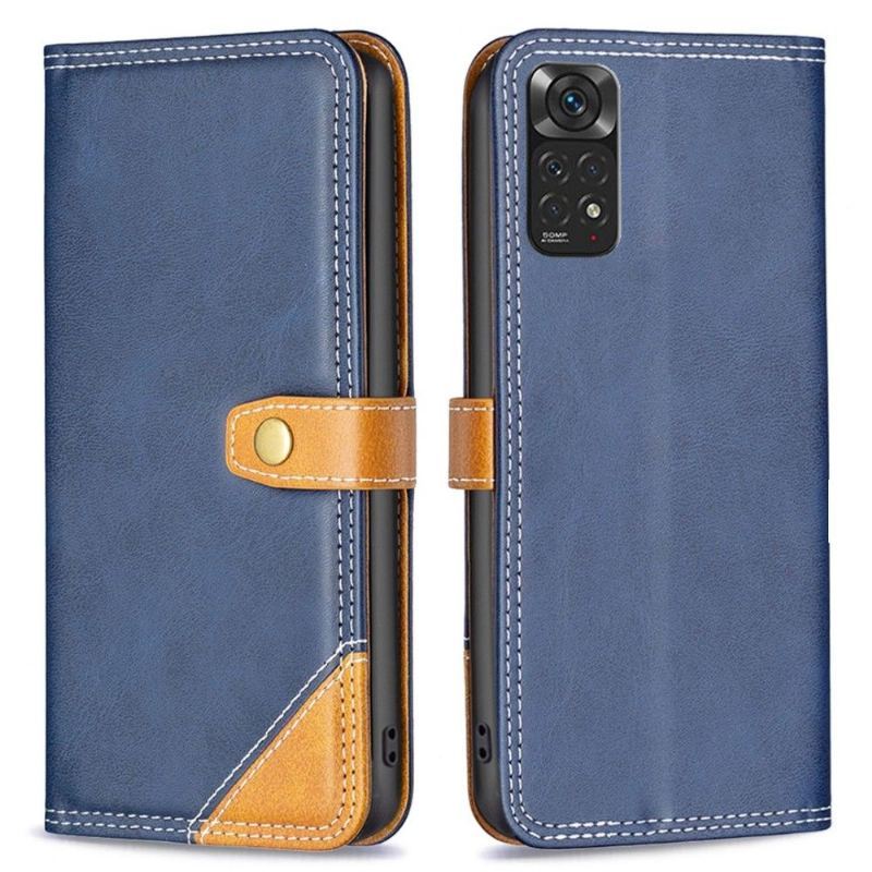 Etui Folio do Xiaomi Redmi Note 11 / Note 11S Classic Binfen Series-8 Odsłonięte Szwy