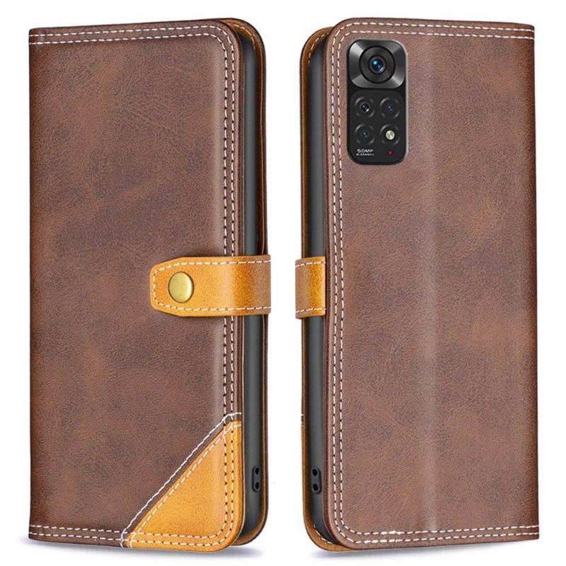 Etui Folio do Xiaomi Redmi Note 11 / Note 11S Classic Binfen Series-8 Odsłonięte Szwy