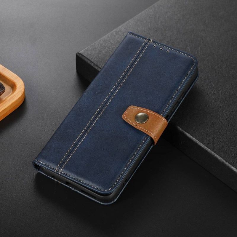 Etui Folio do Xiaomi Redmi Note 11 / Note 11S Classic Premium Faux Leather Z Przeszyciami