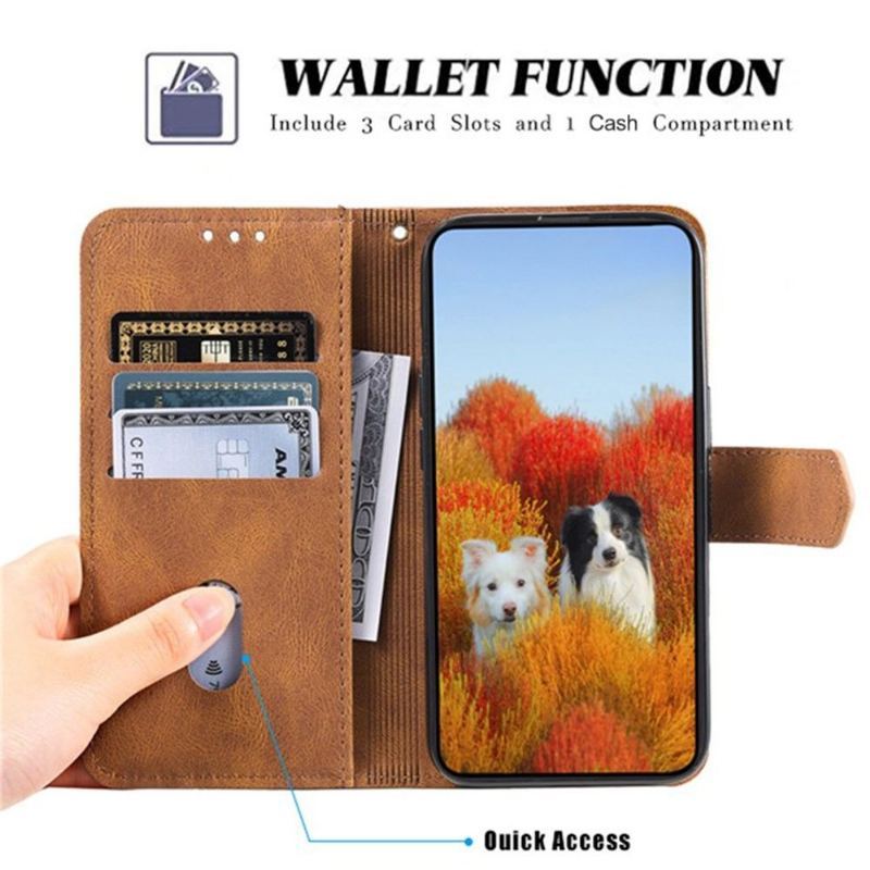 Etui Folio do Xiaomi Redmi Note 11 / Note 11S Classic Retro Uczucie 004