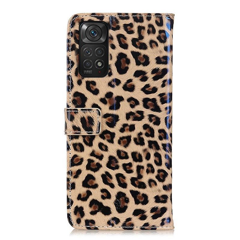 Etui Folio do Xiaomi Redmi Note 11 / Note 11S Faux Leather Leopard Style