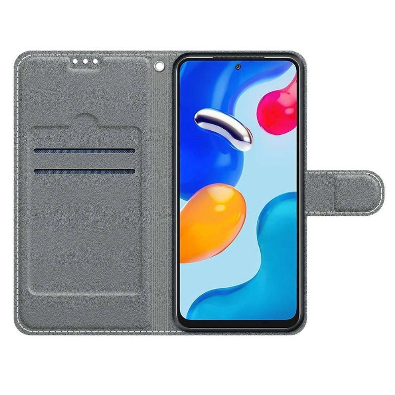 Etui Folio do Xiaomi Redmi Note 11 / Note 11S Fioletowy Motyl