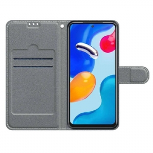 Etui Folio do Xiaomi Redmi Note 11 / Note 11S Fioletowy Motyl