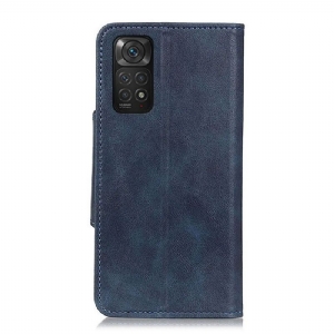 Etui Folio do Xiaomi Redmi Note 11 / Note 11S Full Protect Matowa Sztuczna Skóra