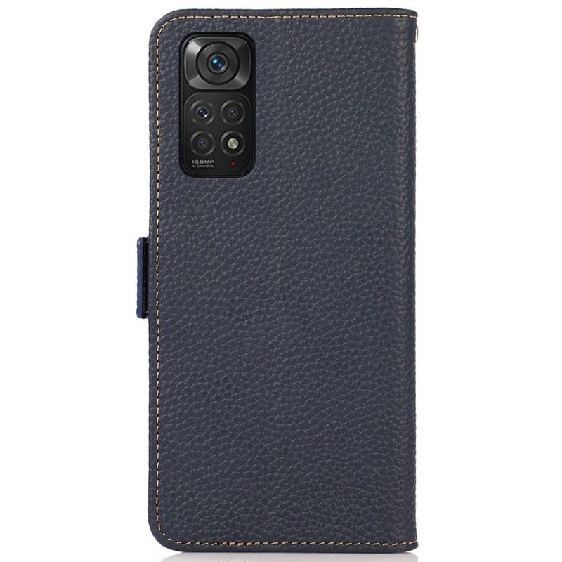 Etui Folio do Xiaomi Redmi Note 11 / Note 11S Khazneh Grained Leather First