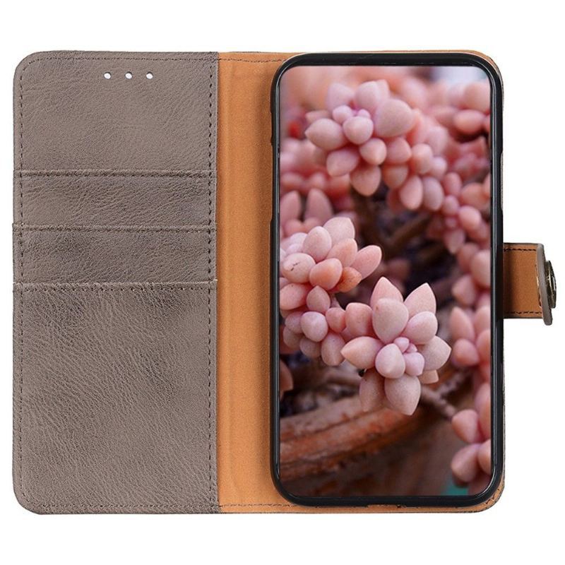 Etui Folio do Xiaomi Redmi Note 11 / Note 11S Obrzeża Khazneh Etui Na Karty Z Efektem Skóry