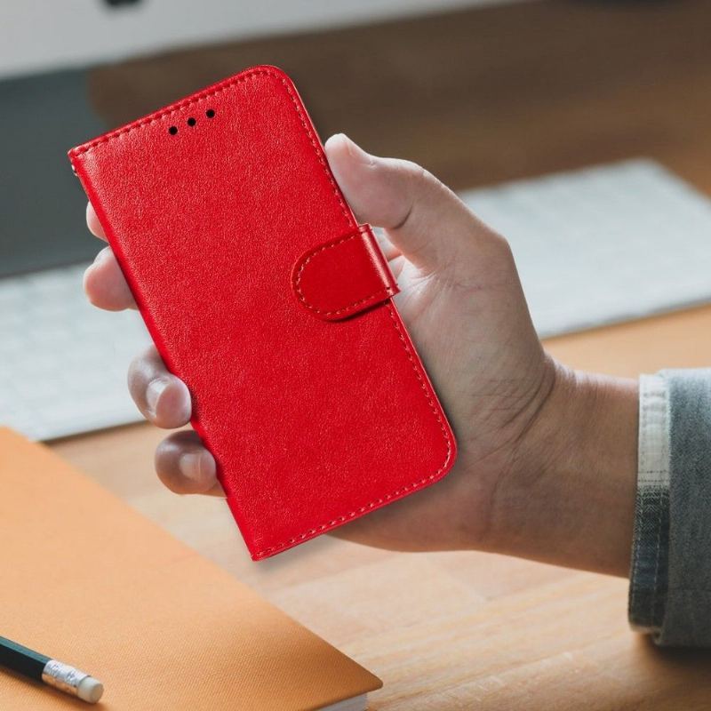 Etui Folio do Xiaomi Redmi Note 11 / Note 11S Obrzeża Skórzany Futerał Klapka Posiadacz Karty