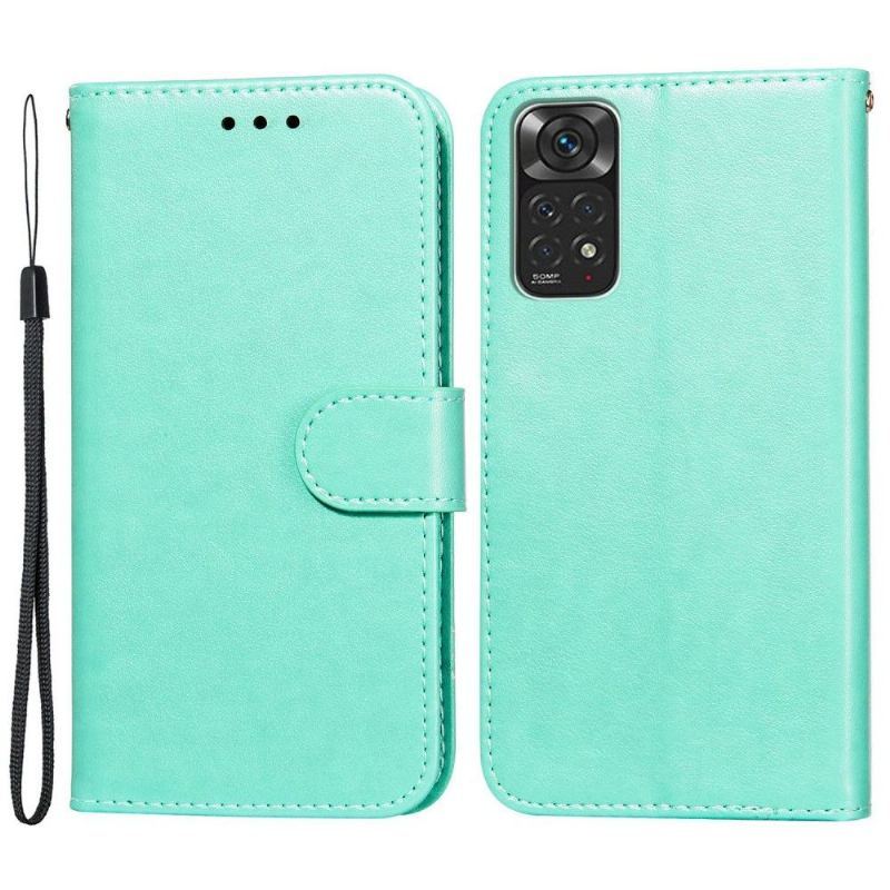 Etui Folio do Xiaomi Redmi Note 11 / Note 11S Obrzeża Skórzany Futerał Klapka Posiadacz Karty