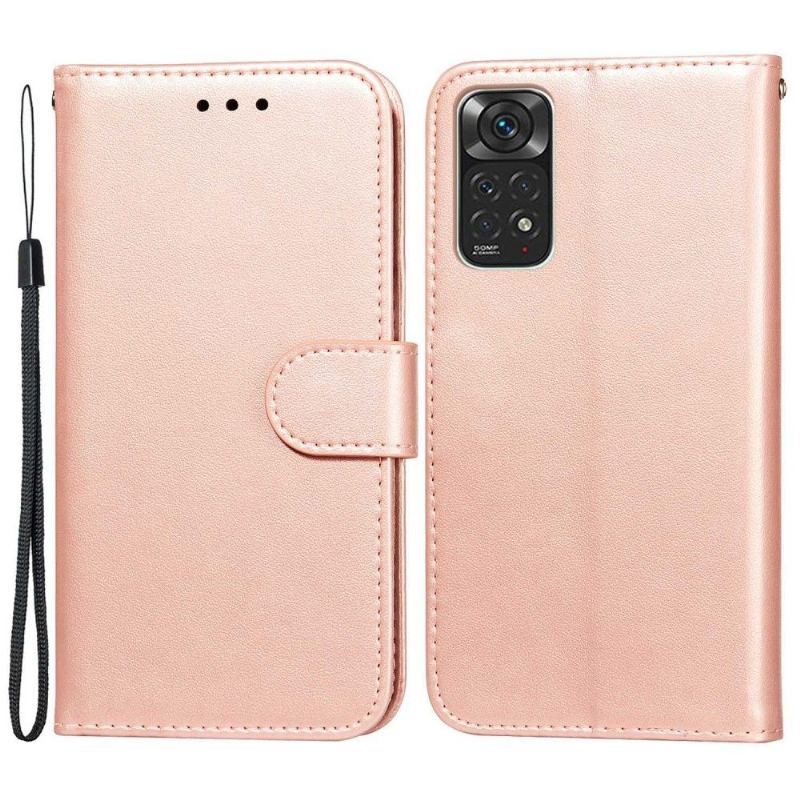 Etui Folio do Xiaomi Redmi Note 11 / Note 11S Obrzeża Skórzany Futerał Klapka Posiadacz Karty